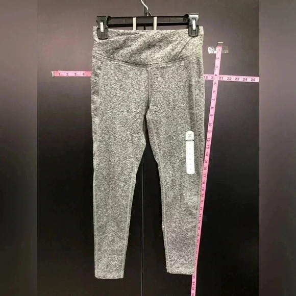 Xersion Quick Dry High Waist 7/8 length,Athletic leggings,leg pockets Heather - Picture 1 of 10